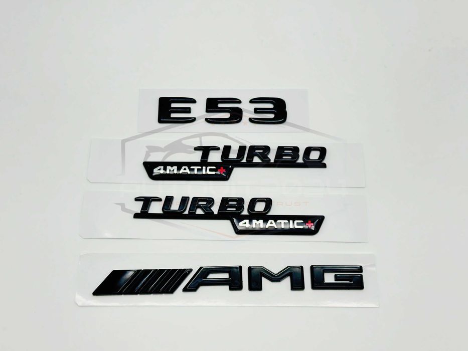 Мерцедес емблема бадж – E53, AMG, TURBO 4MATIC