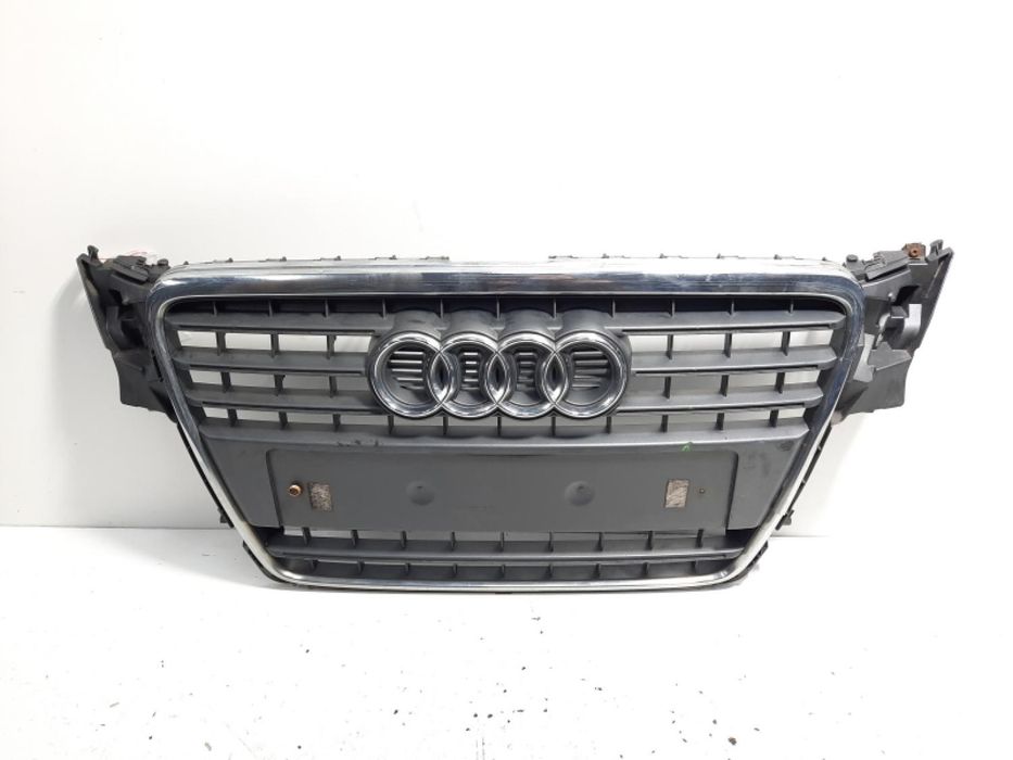 Grila bara fata centrala cu sigla, Audi A4 Avant (8K5, B8) Piesa originala