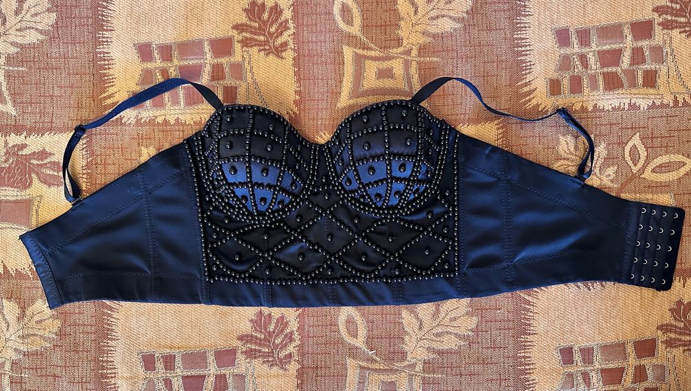 Корсет вечерний с бусинами