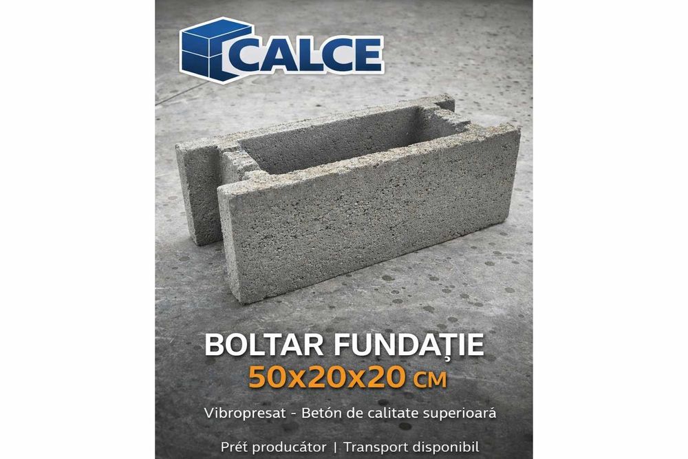Boltar de beton 50x20x20 cm