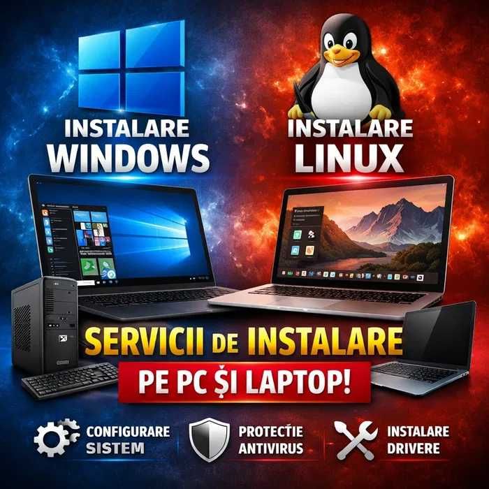 Instalare windows si drivere calculator - mentenanta upgrade