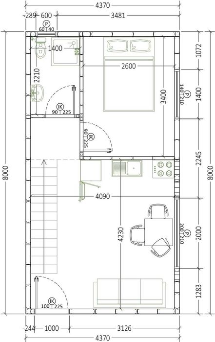 Продава новострояща къща 2ет 52м2 и двор 20м2, Паралия Кердилия,Гърция