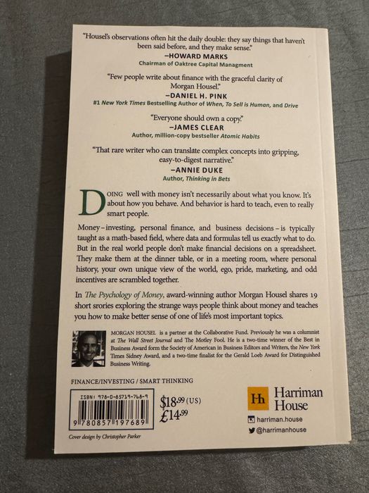 Книга Psychology of Money от Morgan Housel