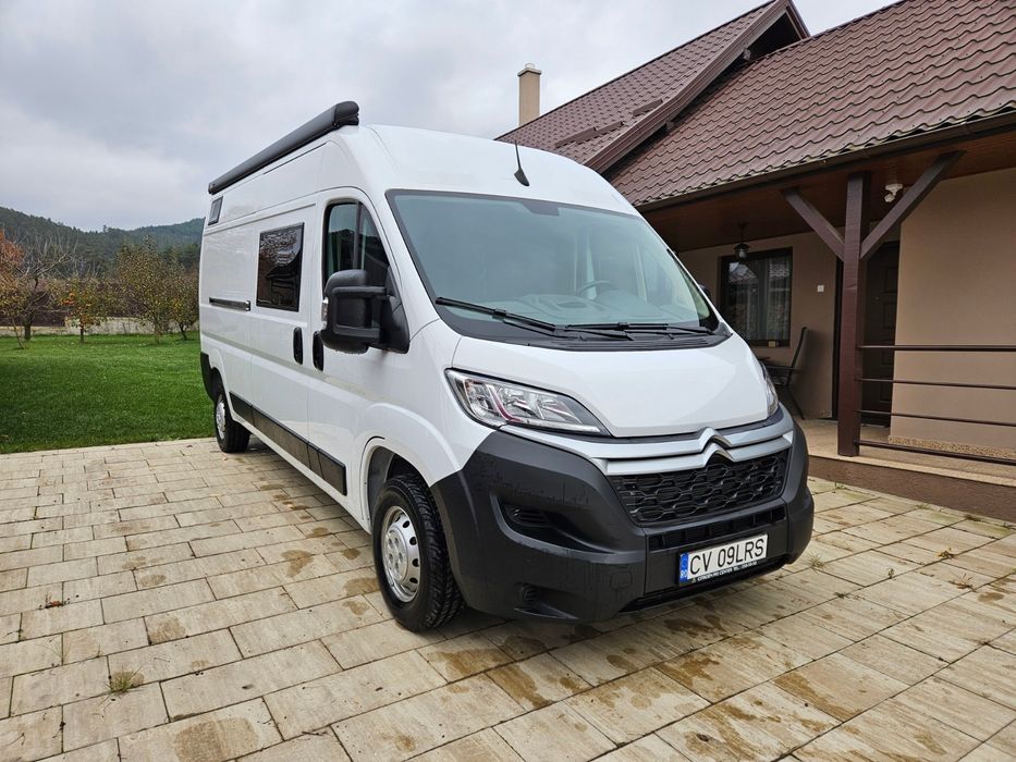 Autorulota Citroen Jumper L3H2 campervan  165 CP, conversie premium 2026, schimb cu autoturism ( variante )