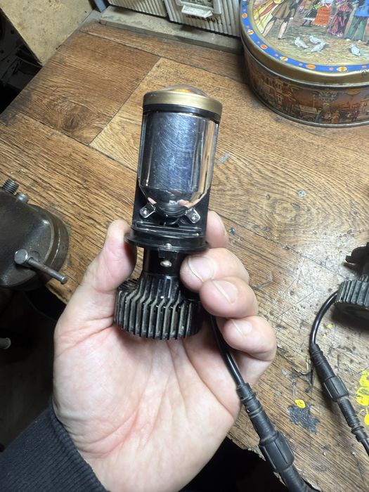 Лед лампы h4 линза комплект