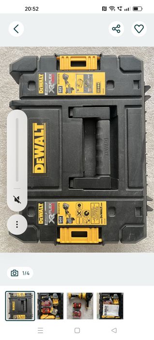 Vind flex Flexvolt nou la cutie cu doi acumulatori de 6ah