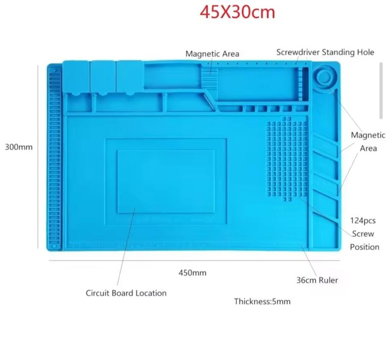 Pad de lucru circuite electrice telefoane,antistatic si termorezistent