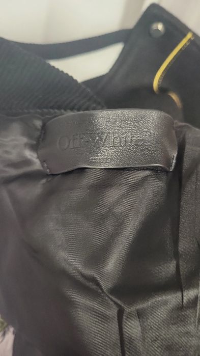 Off white baseball jacket