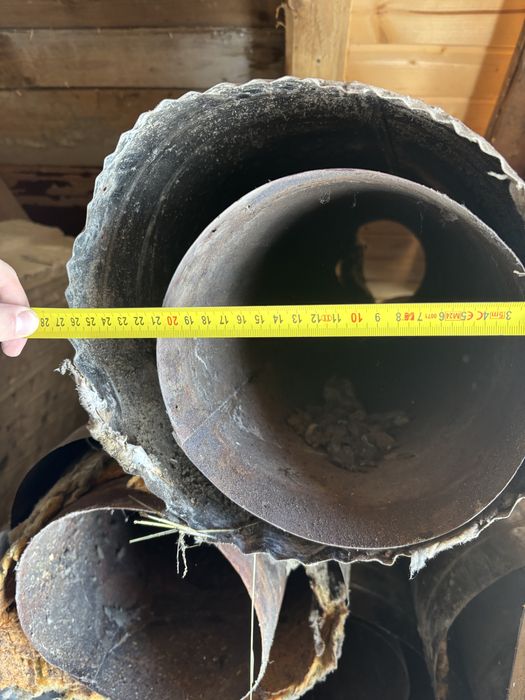 Cos de fum din inox, 8 metri diametri interior 20cm