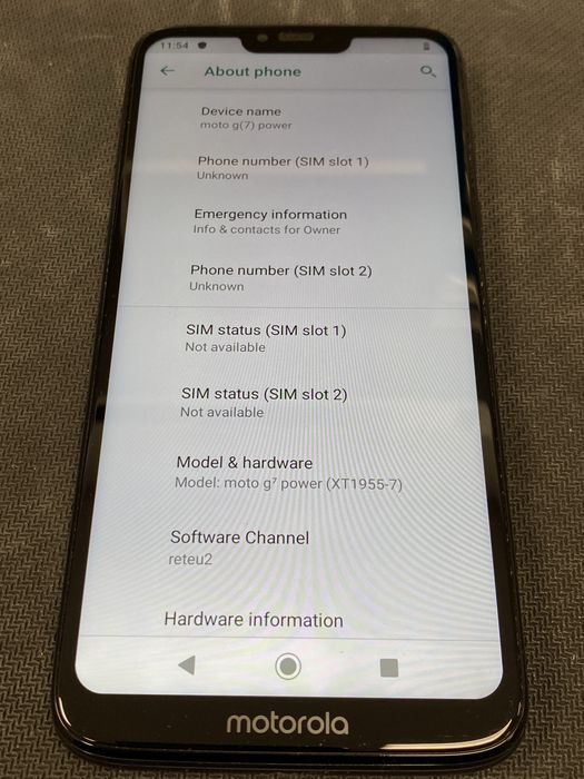 Motorola Moto G7 Power 64GB ID-XXL6436