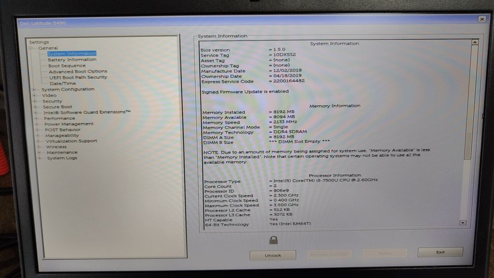 Dell Latitude 5490 incomplet dar funcțional