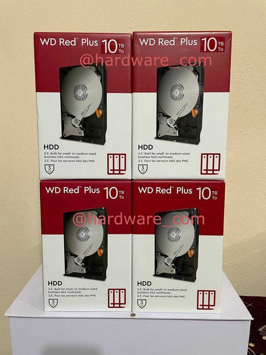 WD Red Plus 10Tb NAS 7200 RPM CMR Количество! Новые + Перечисление