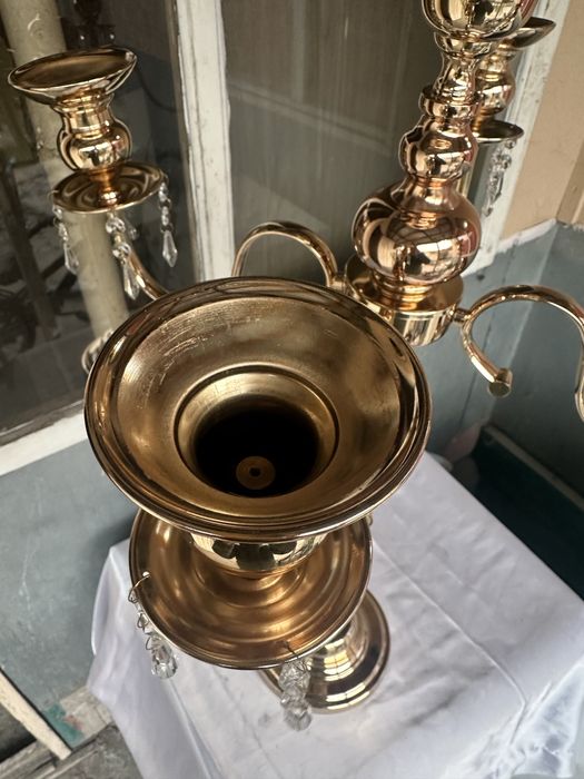 Канделябры золото 5шт