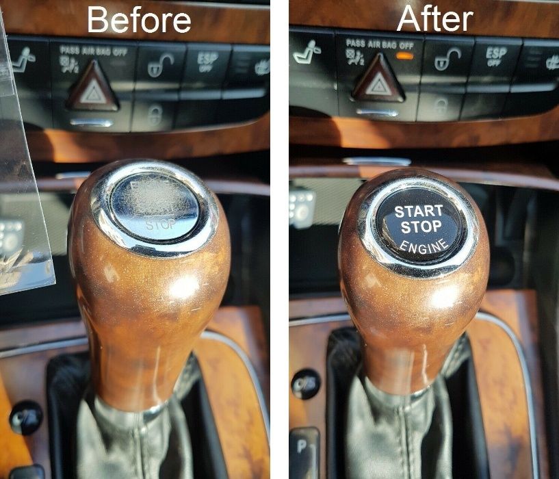 3D Stickere buton Start Stop Mercedes E-Class W211 / CLS-Class W219