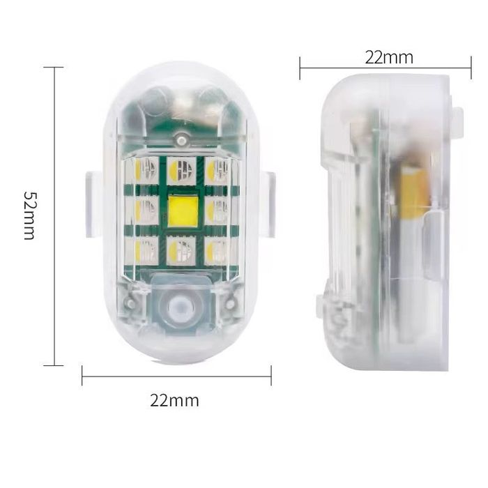 Lumini LED 2 Stroboscope LED Wireless, cu Magnet, Acumulator și Teleco