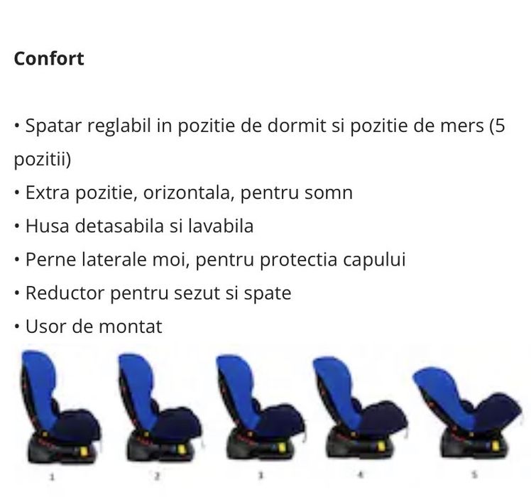 Scaun 0-18 kg Juju