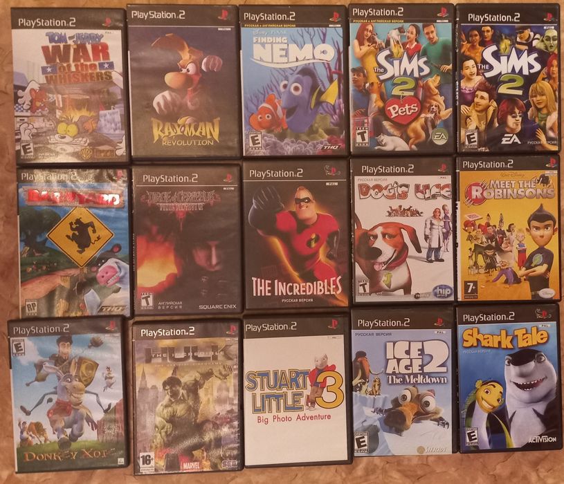 Диски на Playstation 2