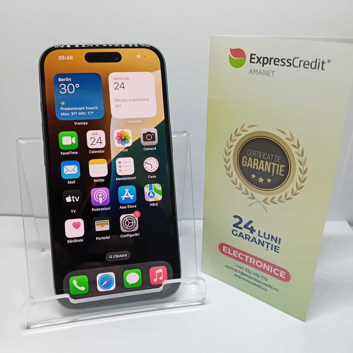 Iphone 16 128 GB Sanatate baterie:100% (Ag4 Dacia B.52305) Garantie 2 ani