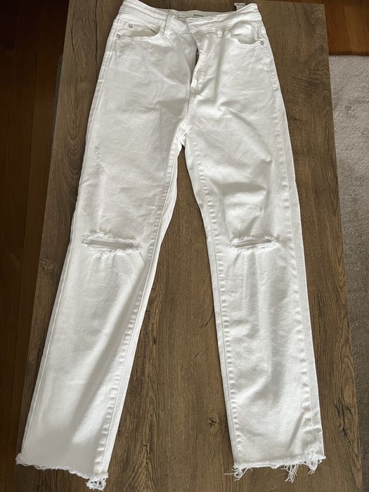 Blugi albi, fete, marime 36