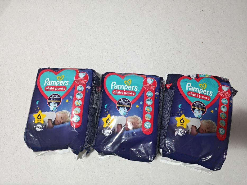 Нощни Pampers гащички номер 6