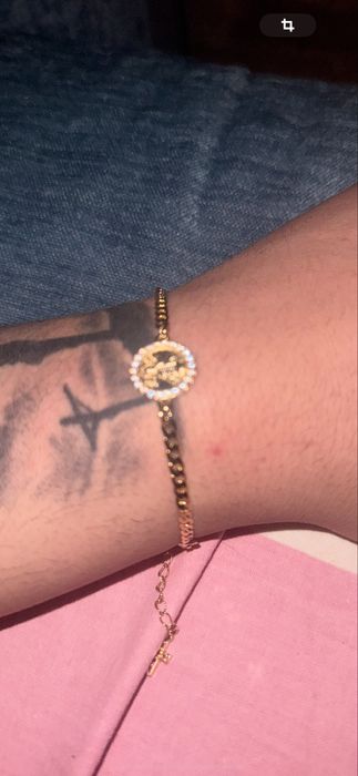 Vand Brățară elegantă, cuarț aurit cu plumb 14K