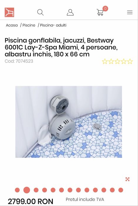 Piscina cu hidromasaj noua