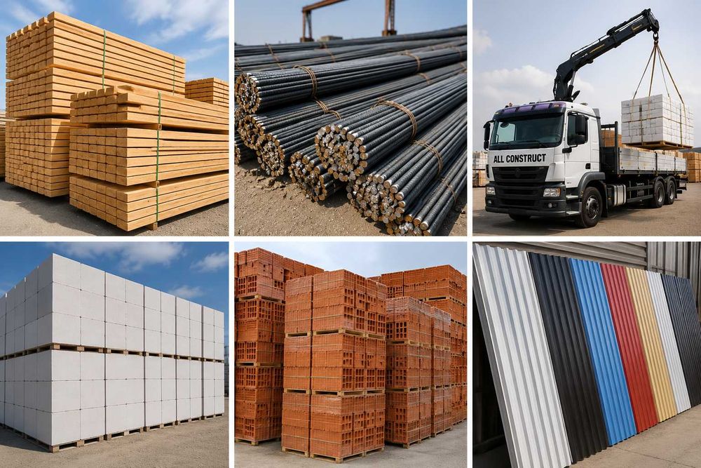 ALL CONSTRUCT – Materiale de construcții cu livrare în toată România