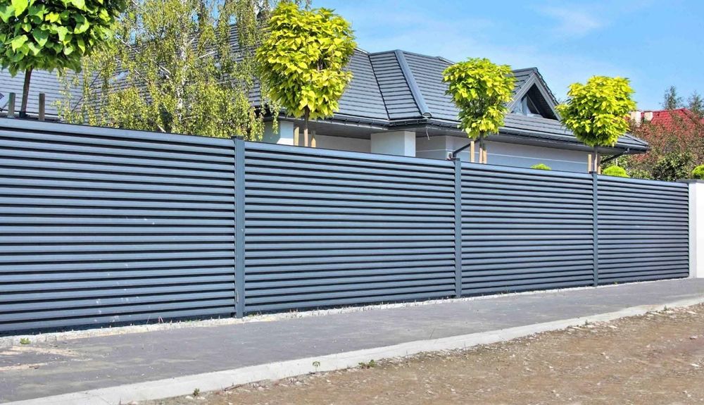 Garduri din panou stil jaluzele, din sipca metalica, tabla, plasa, BCA