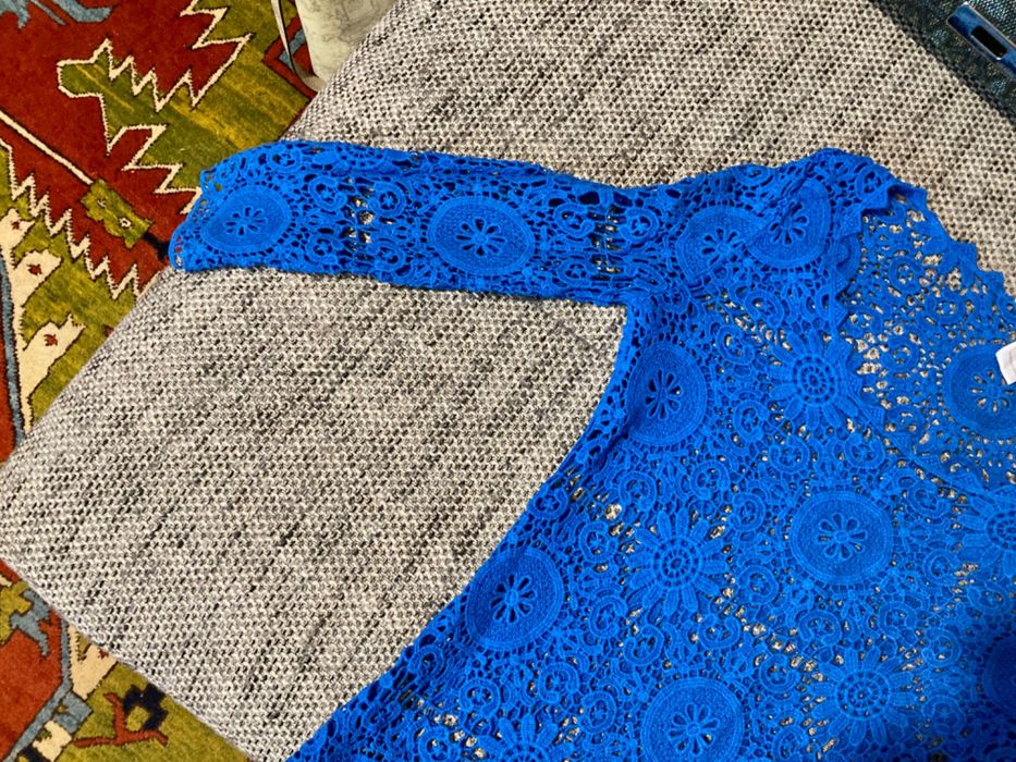 Плажна прозрачна памучна блуза S