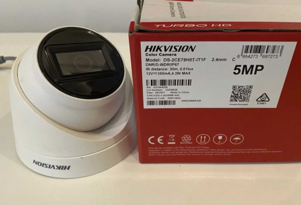 Камера HIKVISION DS-2CE78H0T-IT1F(2.4mm) 5MP