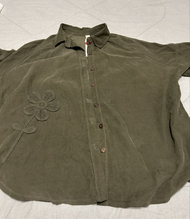 Рубашка микровельвет Италия