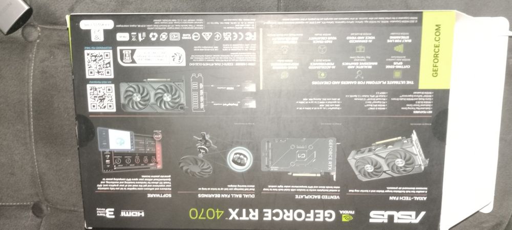 Коробка видеокарта Rtx 4070 evo