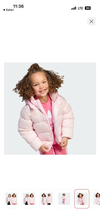 Куртка adidas на 6-7 лет девочка