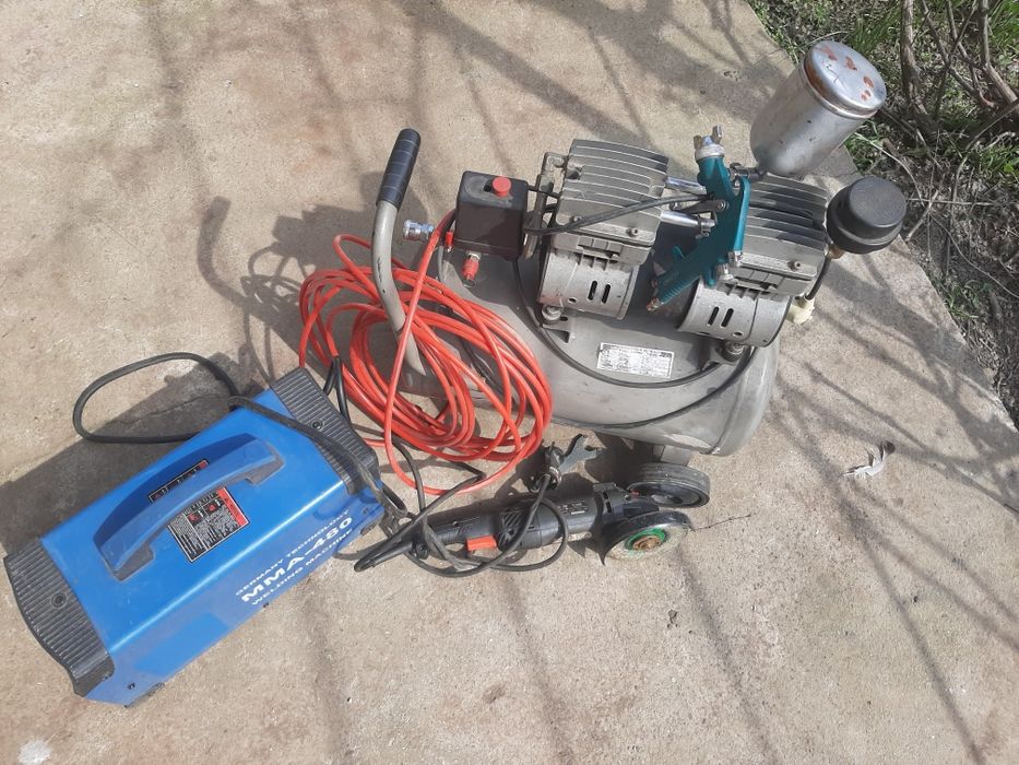Компрессор,  сварочный аппарат,  болгарка