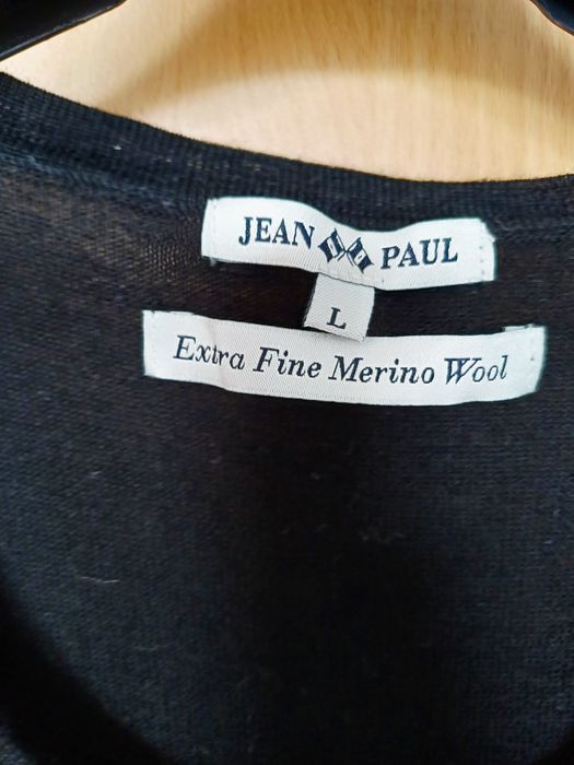 Черна Жилетка от мерино вълна Jean Paul Л