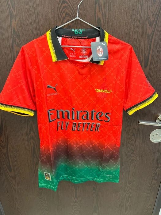 Tricou Ac Milan Puma x OffWhite nou S M L Xl