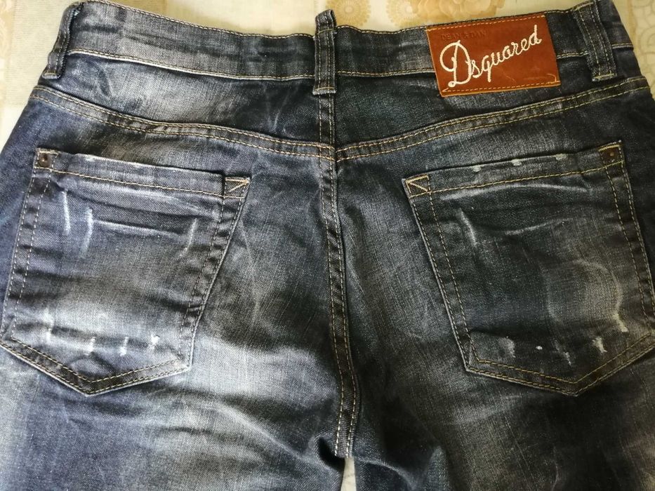 Мъжки Къси Дънкови Панталони-DSQUARED