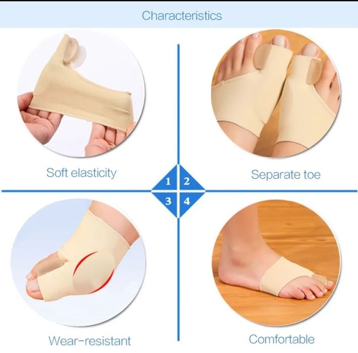 Разделител на пръсти при Халукс Валгус (кокалче) на крак