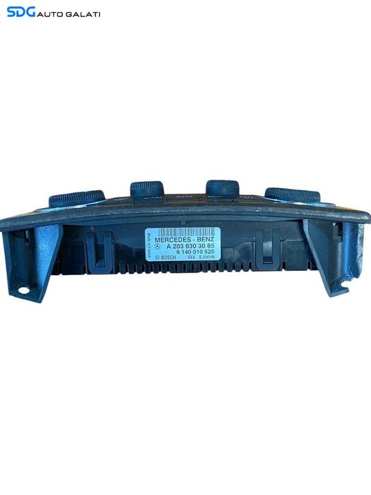 Panou Consola Comanda AC Aer Conditionat Clima Climatronic Mercedes Clasa C Class W203 2001 - 2007 Cod A2038303085 9140010525 [L8078]