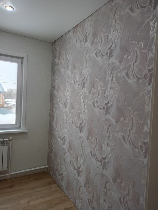 Поклейка обоев.Галтели .