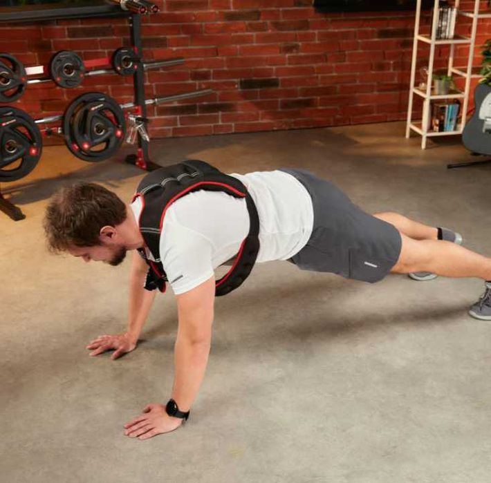 Жилетка с тежести за спорт 5кг / 10кг кросфит бягане фитнес crossfit