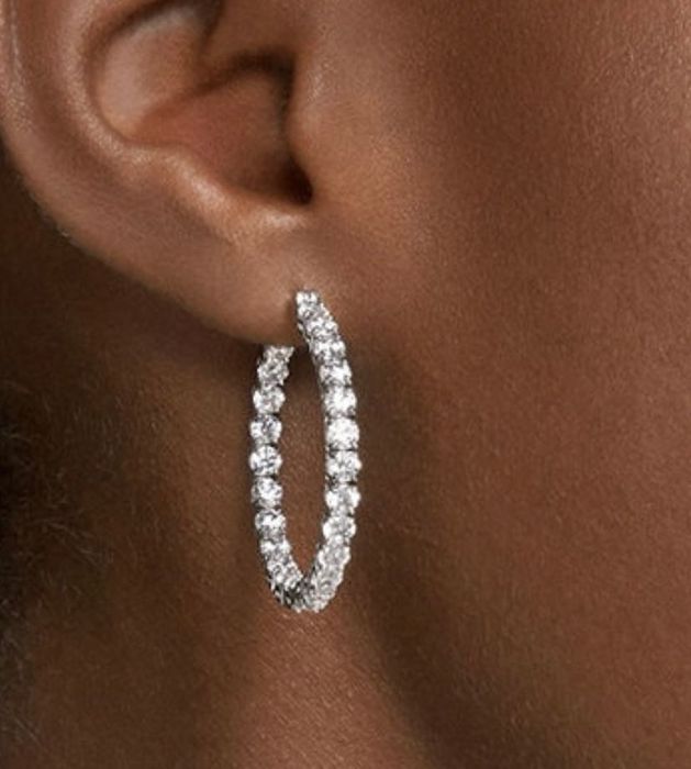 Обеци халки Swarovski