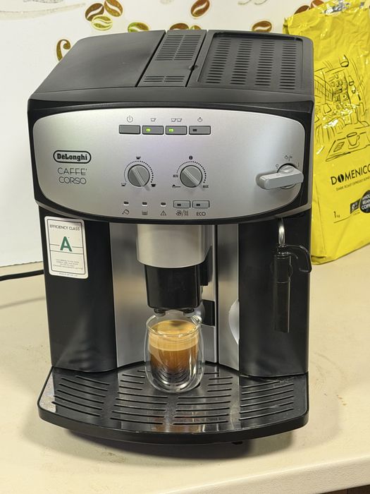 Кафемашина кафе автомат delonghi caffe corso с гаранция