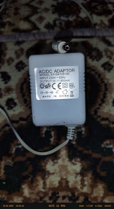 Блок питания 3V,800mA