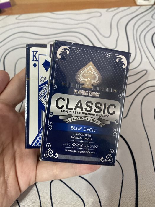 Игральные Пластиковые карты  bridge size