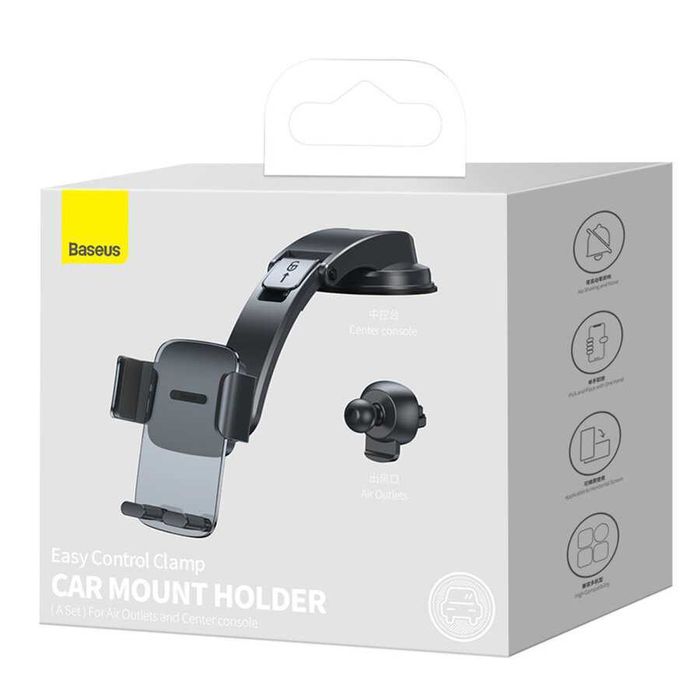 Стойка за кола Baseus Easy Control Clamp 2in1