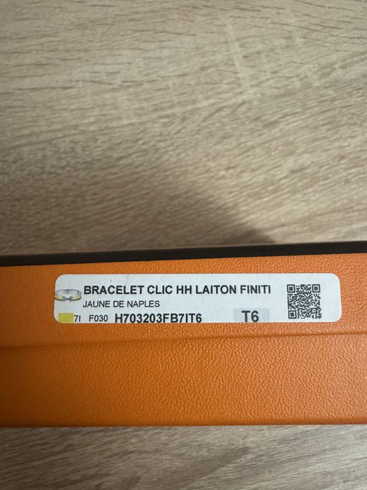 Оригинальный браслет Hermes Clic HH