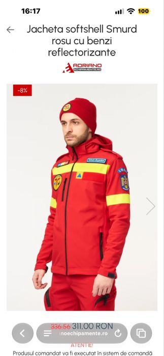 Jacheta softshell SMURD