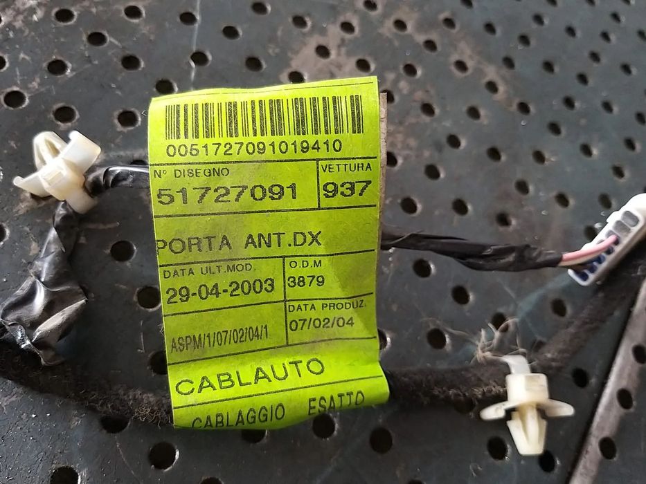 Cablaj instalatie electrica usa dreapta fata alfa romeo 147 937 51727091