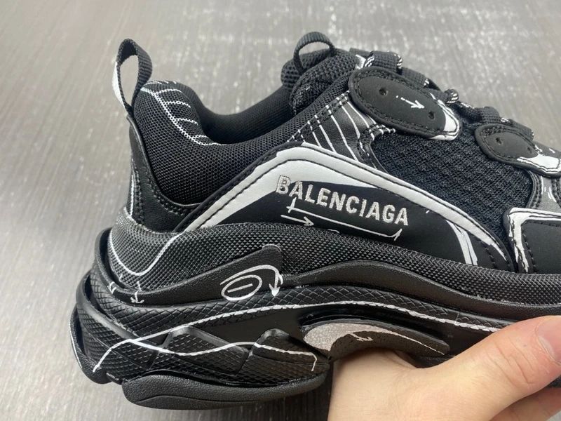 Balenciaga Triple S - Black/Dark Green/Dark Grey | РАЗМЕРИ: 35 до 46